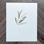 "Olive Branch" - Original Painting in green by Angele Kamp