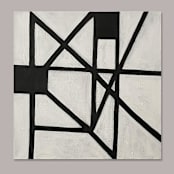 "Bridge to Nowhere Original Art" - Original Painting in black by Ilana Greenberg