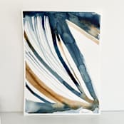 "Modern Stripes Original" - Original Painting in blue by Mary Gaspar