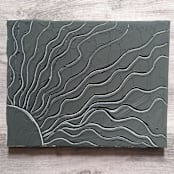 "Summer Sun" - Original Painting in green by The Savage Label