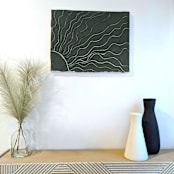 "Summer Sun" - Original Painting in green by The Savage Label