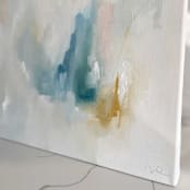 "Wonder" - Original Painting in blue by Nicoletta Savod
