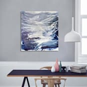 "Skyfall" - Original Painting in blue by Teodora Guererra