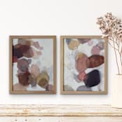 "Echoes in Rose" - Original Painting in pink by Wendy Keller
