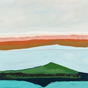 "Pt Reyes Seashore" - Original Painting in multicolorassorted-colors by Caryn Owen