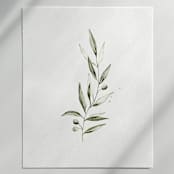"Olive Branch 01" - Original Painting in green by Angele Kamp
