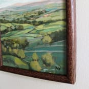 "Yorkshire" - Original Painting in green by Wendy Keller