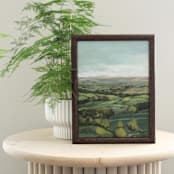 "Yorkshire" - Original Painting in green by Wendy Keller