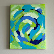 "Serene Waves" - Original Painting in blue by Summer Tali Hilty