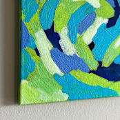 "Serene Waves" - Original Painting in blue by Summer Tali Hilty