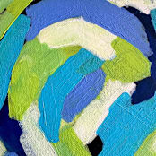 "Serene Waves" - Original Painting in blue by Summer Tali Hilty