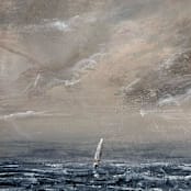 "Stormy Seas" - Original Painting in multicolor by Lindsay Megahed