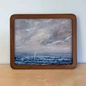 "Stormy Seas" - Original Painting in multicolor by Lindsay Megahed