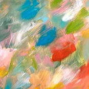 "Adorn #5" - Original Painting in multicolor by Amy Mullen