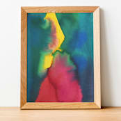"Abstract Hues 2 Original Watercolor Painting" - Original Painting in multicolor by Alexandra Dzh