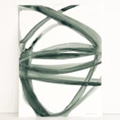 "Forest Green Plant Cell" - Original Painting in green by Mary Gaspar