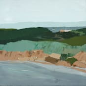 "Rocky Beach" - Original Painting in multicolorassorted-colors by Caryn Owen
