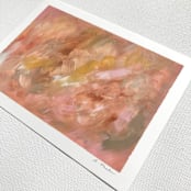"Clay #5" - Original Painting in pink by Amy Mullen
