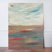 "Summer Evening oil painting" - Original Painting in multicolor by Lucrecia Caporale