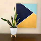 "Come Fly With Me" - Original Painting in gold by Amy Gray