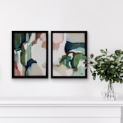"Park Day" - Original Painting in green by Wendy Keller