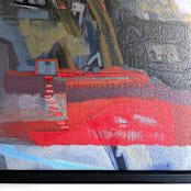"Carving Out A Dwelling" - Original Painting in multicolor by Khara Ledonne