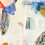 "we might live like never before" - Original Painting in multicolorassorted-colors by tina johnson