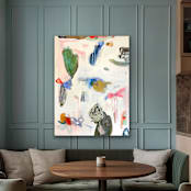 "we might live like never before" - Original Painting in multicolorassorted-colors by tina johnson