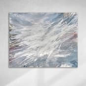 "Letting Go" - Original Painting in blue by Teodora Guererra