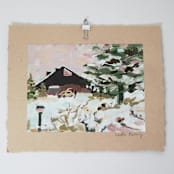 "Snowed In" - Original Painting in multicolor by Kiersten Poultney