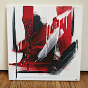 "Disintegration" - Original Painting in white by Carrie Cantwell