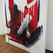 "Disintegration" - Original Painting in white by Carrie Cantwell