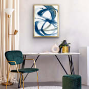 "Summer Cell 3" - Original Painting in blue by Mary Gaspar