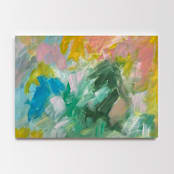 "Felicity #3" - Original Painting in green by Amy Mullen
