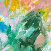 "Felicity #3" - Original Painting in green by Amy Mullen