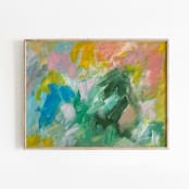 "Felicity #3" - Original Painting in green by Amy Mullen