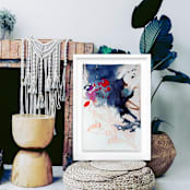 "Bluet One" - Original Painting in blue by Marta Spendowska