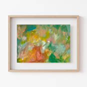 "Adorn #2" - Original Painting in green by Amy Mullen