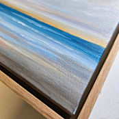 "Early Light" - Original Painting in blue by Nicole Walsh