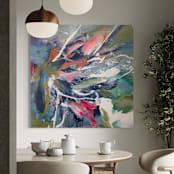 "Ordinary Extraordinary Day" - Original Painting in multicolor by Stacy Kron