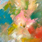 "Adorn #1" - Original Painting in multicolor by Amy Mullen