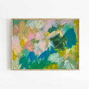 "Felicity #2" - Original Painting in blue by Amy Mullen