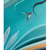 "Evolve" - Original Painting in green by Laura Blue Palmer