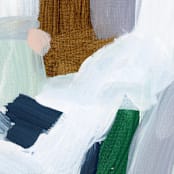 "Winter Abstract" - Original Painting in multicolorassorted-colors by Lindsay Megahed