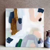 "Winter Abstract" - Original Painting in multicolorassorted-colors by Lindsay Megahed