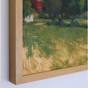 "Summer Field" - Original Painting in green by Wendy Keller