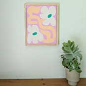 "Joyful Blooms - Original Acrylic Painting" - Original Painting in multicolor by Kate Sowinski