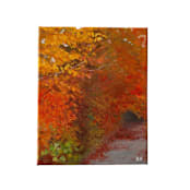 "Autumn Fire" - Original Painting in red by Kat Roberts