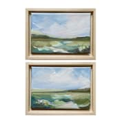 "Sweet Summer Grass Set" - Original Painting in green by AlisonJerry