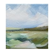 "Sweet Summer Grass Set" - Original Painting in green by AlisonJerry